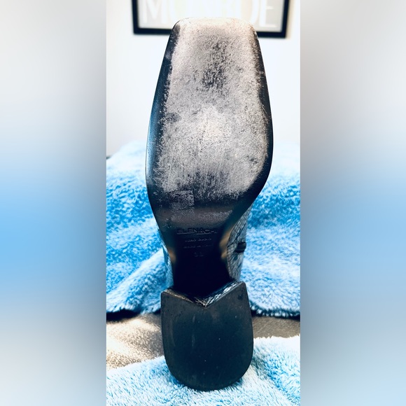 ELENA IACHI- SNAKE PRINT ANKLE BOOTS IN A SILVER, DARK GREY, A TOUCH OF BLACK - Picture 14 of 16